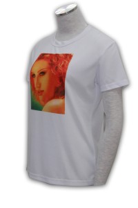 T157 t恤燙畫  印製t-shirt   訂購圓領T恤供應商      白色  合身 t 